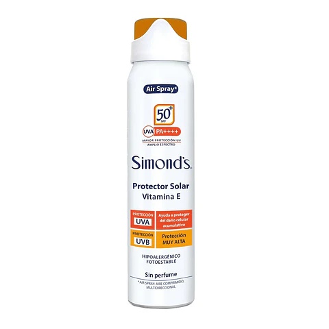 Protector solar air spray Simonds FPS50 75ml