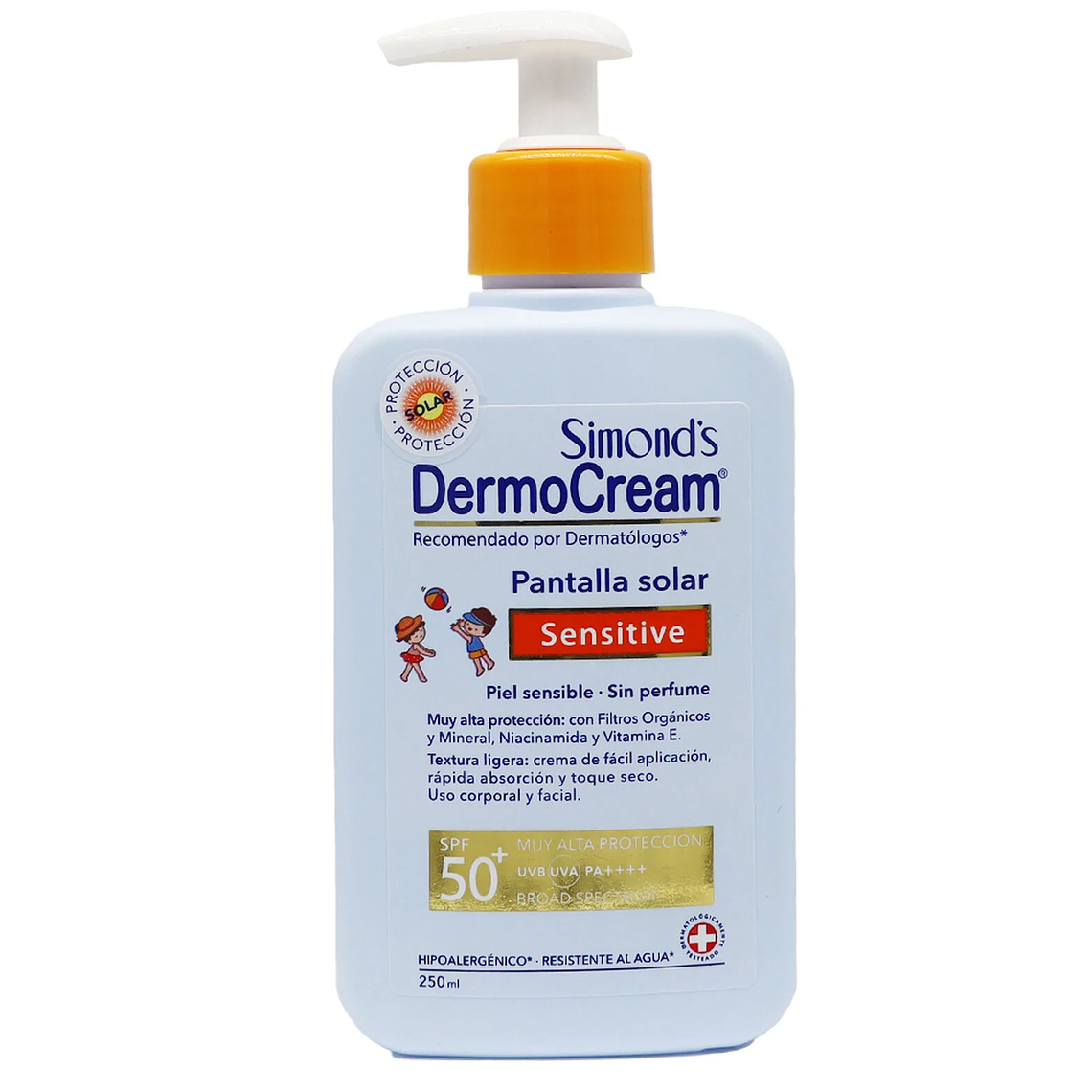 Protector Solar Dermocream Sensitive Spf 50+ 250ml 1