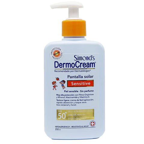 Protector Solar Dermocream Sensitive Spf 50+ 250ml