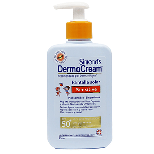Protector Solar Dermocream Sensitive Spf 50+ 250ml