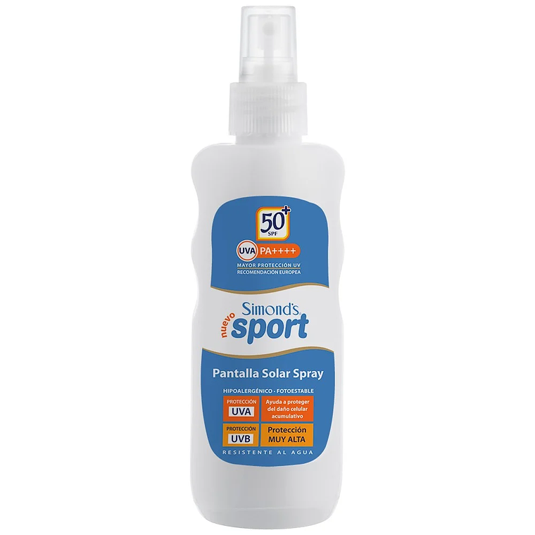 Protector solar spray Simonds sport FPS50 190ml 1