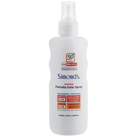 Protector solar spray Simonds FPS50 190ml