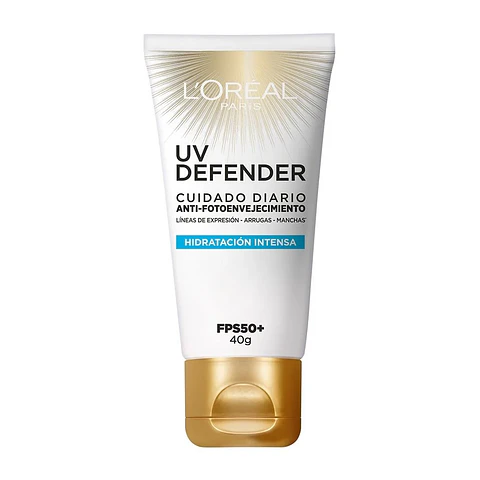 Crema facial Loreal UV Defender FPS 50+ Hidratacion intensa 40gr