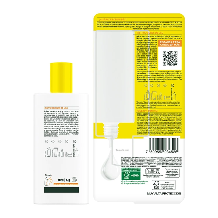 Serum Protector Solar Garnier Super UV Anti Manchas 40ml 2