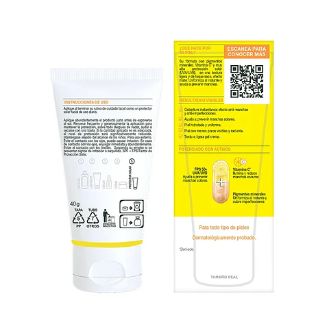 Protector Solar Garnier Super UV Anti Manchas Toque seco color medio 40g