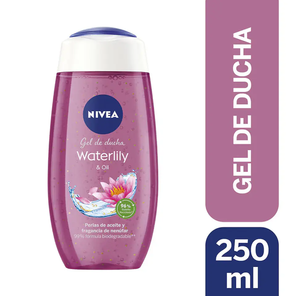 Gel de Ducha Nivea Waterlily Oil Mujer 250ml 1