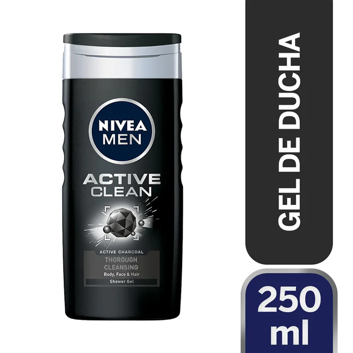 Gel de Ducha Nivea Active Clean Hombre 250ml 1