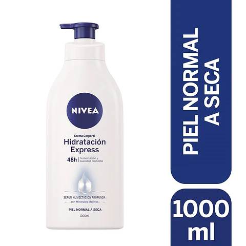 Crema corporal Nivea hidratacion express 1lt