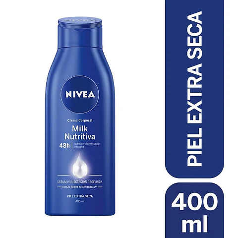 Crema corporal Nivea Milk Nutritiva 400ml