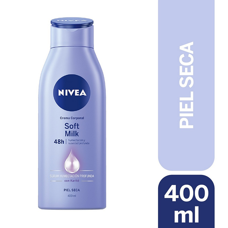 Crema corporal Nivea Soft Milk 400ml 1
