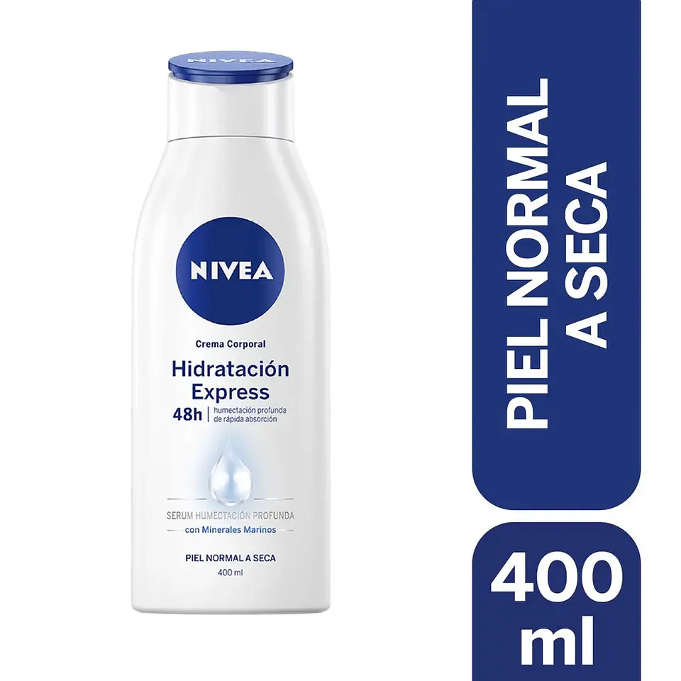 Crema corporal Nivea Hidratación Express 400ml 1