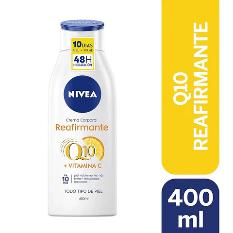 Crema corporal Nivea Q10 Reafirmante Todo Tipo de Piel 400ml