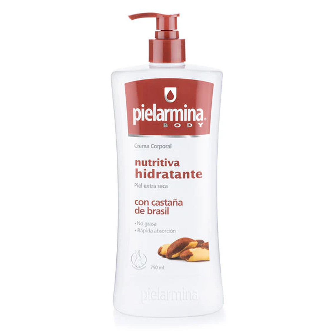 Crema corporal Pielarmina Castaña 750ml 1