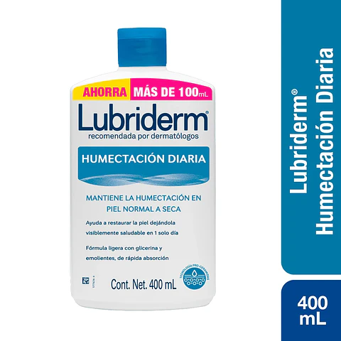 Crema LUBRIDERM Humectacion diaria OFERTA 400ml