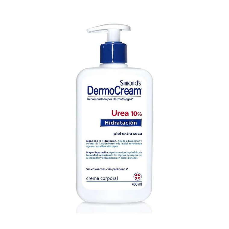 Crema corporal Simonds Dermocream Urea 10% 400ml 1