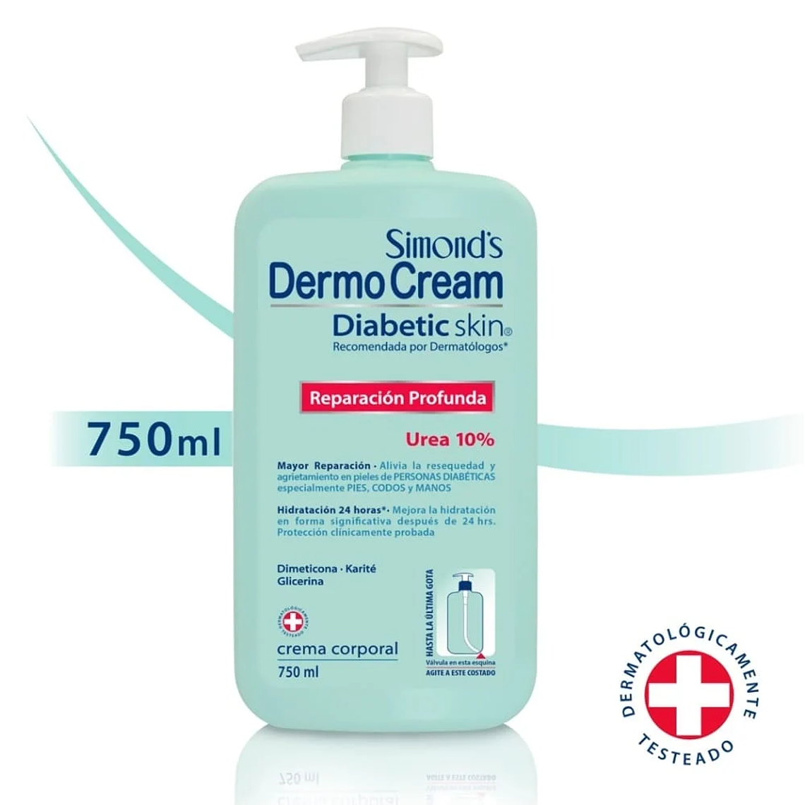 Crema corporal Simonds Dermocream Diabetic Skin 750ml 1