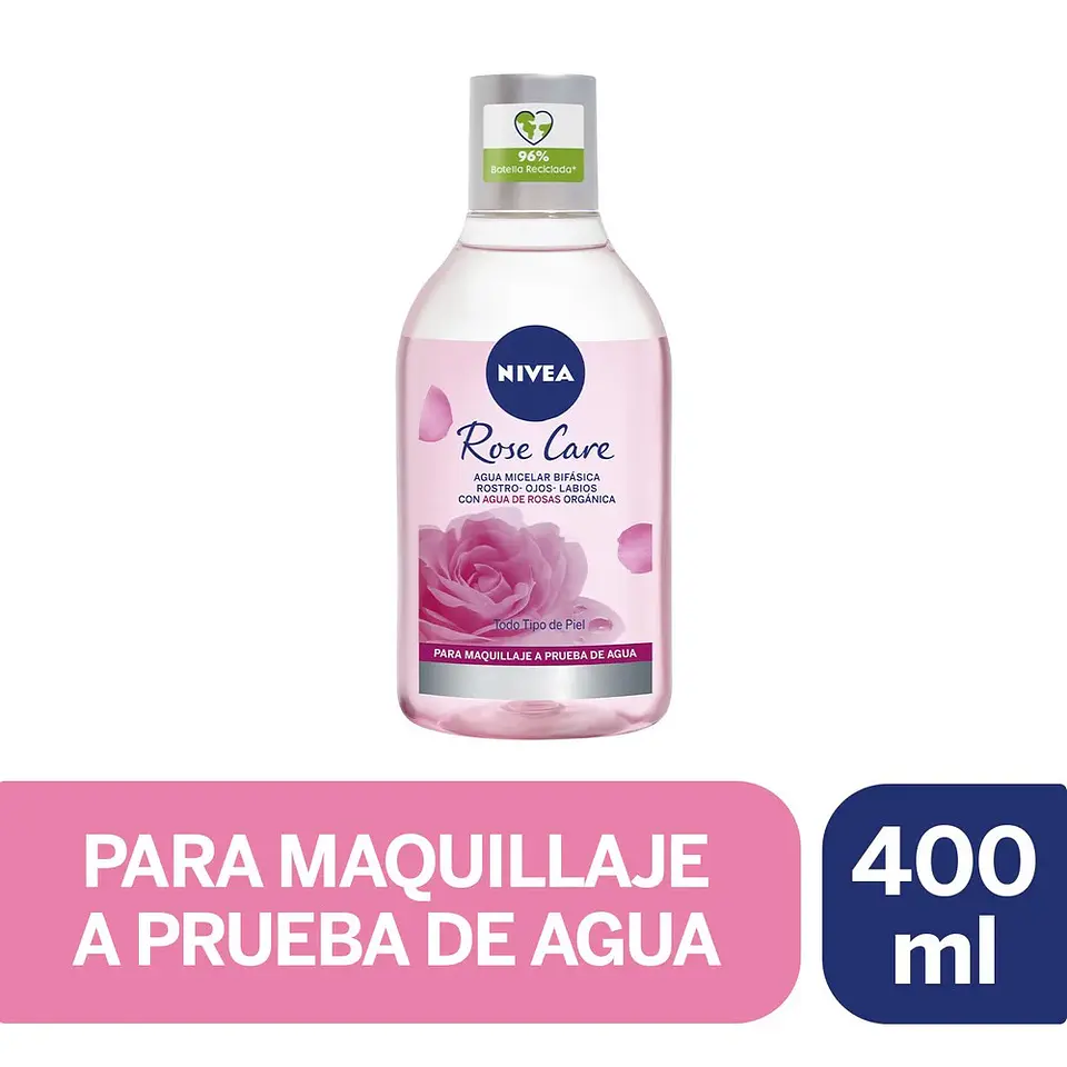 Agua micelar Nivea Rose care 400ml 1
