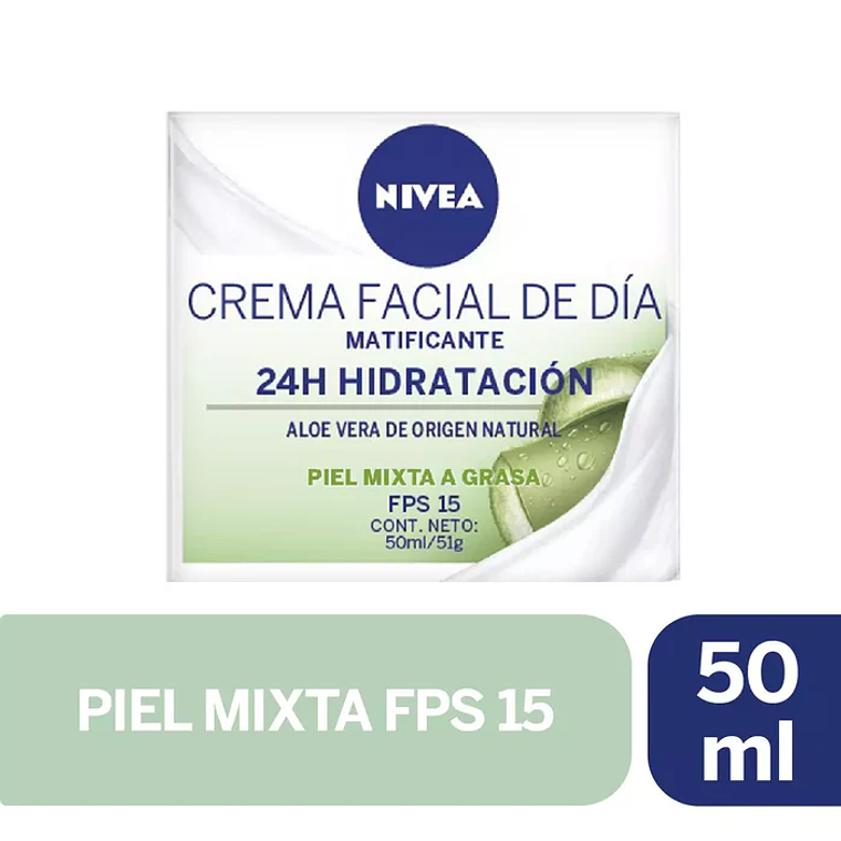 Crema facial Nivea Hidratante día Matificante 50ml 1