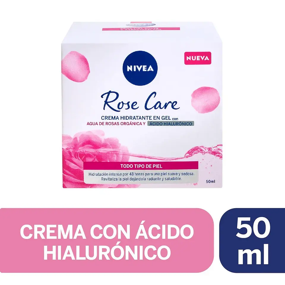 Crema facial en gel Nivea Rose Care 50ml 1