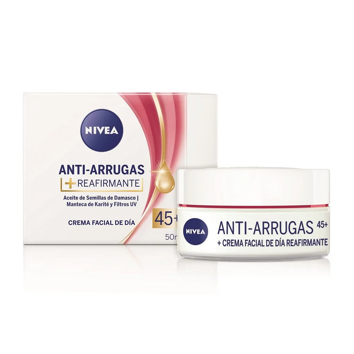 Crema facial Nivea Antiarrugas 45+ 50ml 1