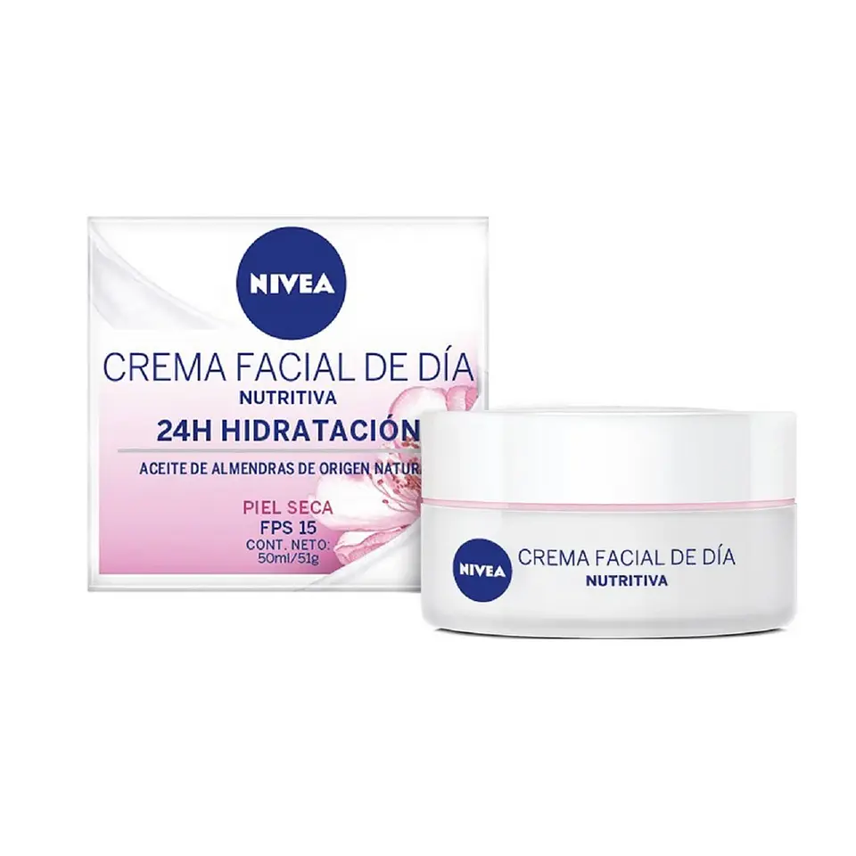 Crema facial Nivea Hidratante día Nutritiva 50ml 1