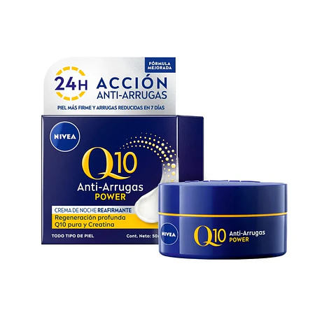 Crema facial Nivea Antiarrugas Q10 nocturna 50ml