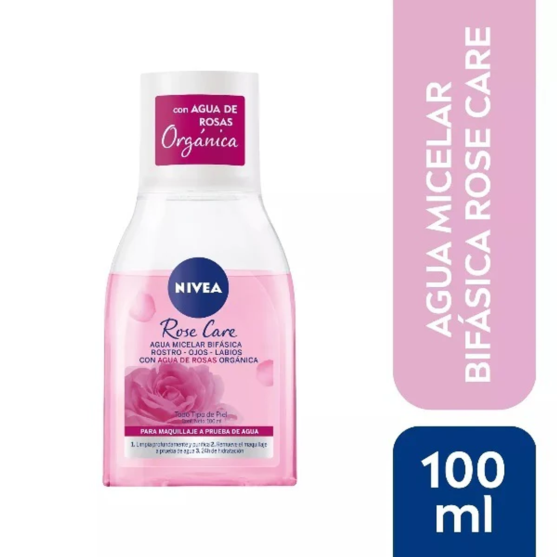 Agua micelar Nivea Rose Care 100ml 1