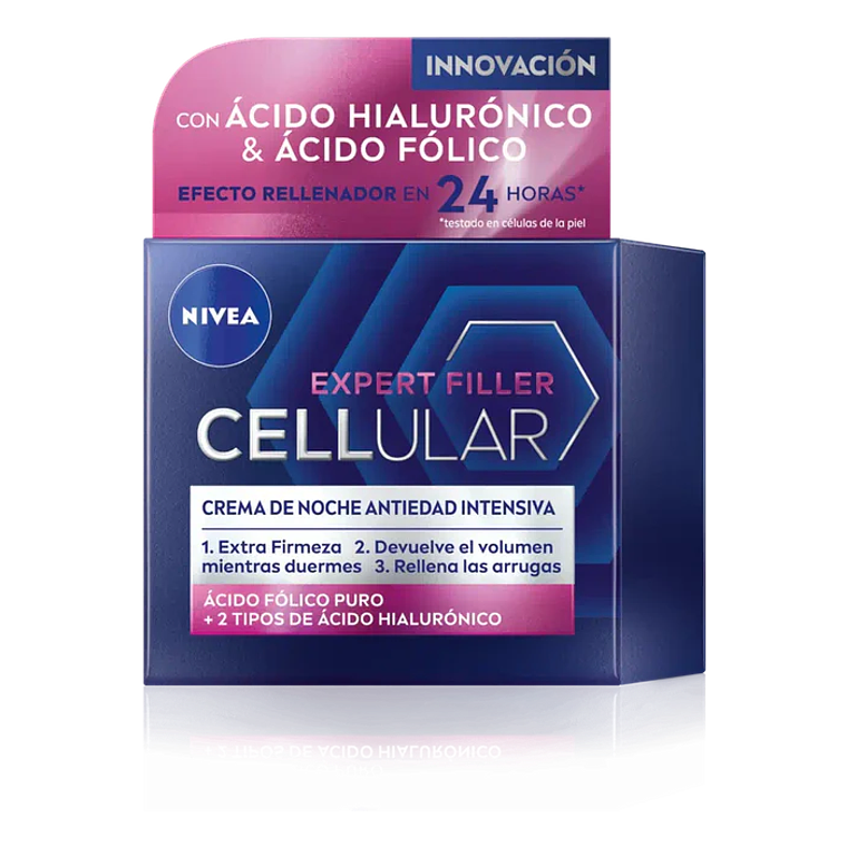 Crema facial Nivea Cellular Ácido Hialuronico & Fólico 50ml Noche 1