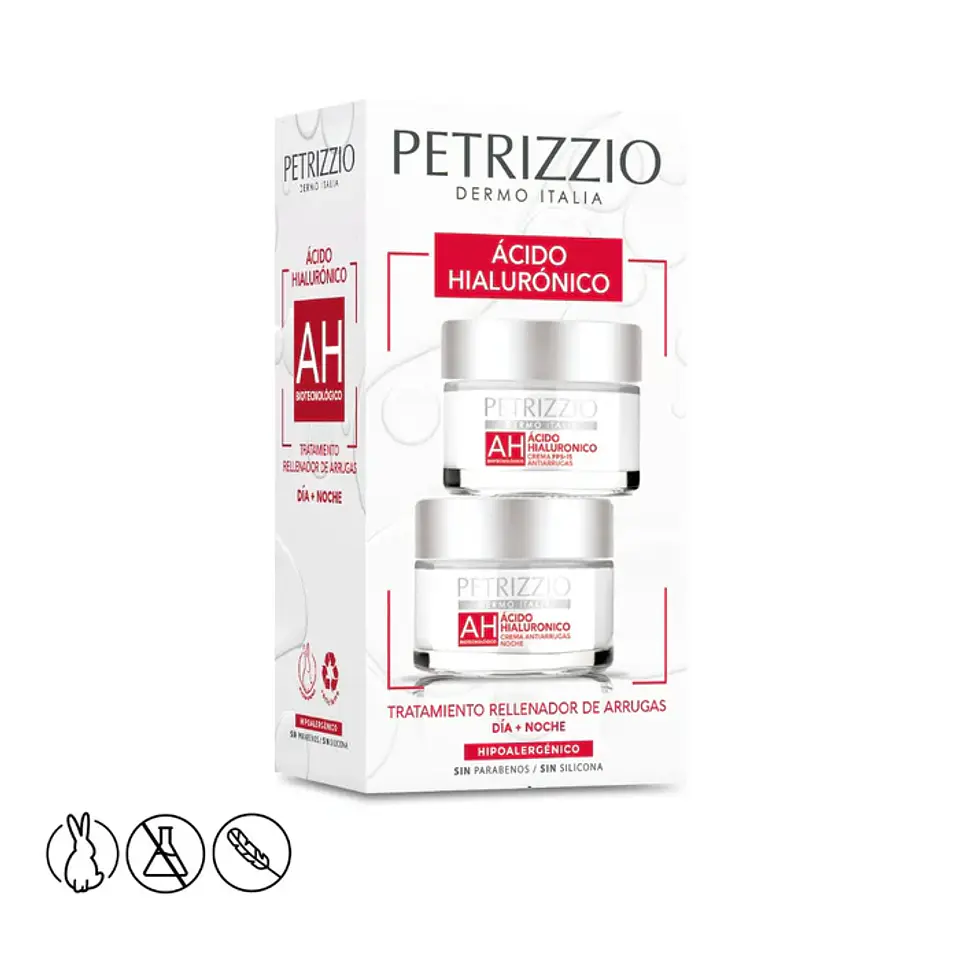 Set de Tratamiento Petrizzio Acido Hialuronico Dia + Noche 1