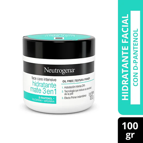 Neutrogena Face Care Intensive Hidratante mate 3 en 1