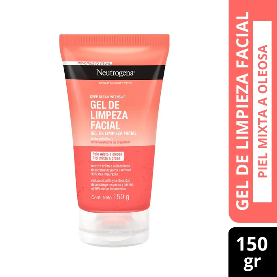 GEL DE LIMPIEZA FACIAL NEUTROGENA DEEP CLEAN INTENSIVE GRAPEFRUIT 150G 1