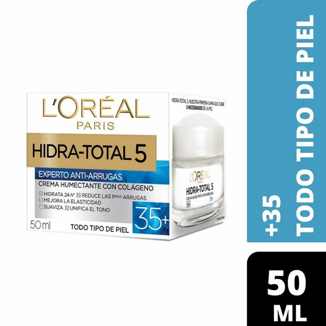 Crema Loreal Hidratotal 5 Antiarrugas +35 50ml 1