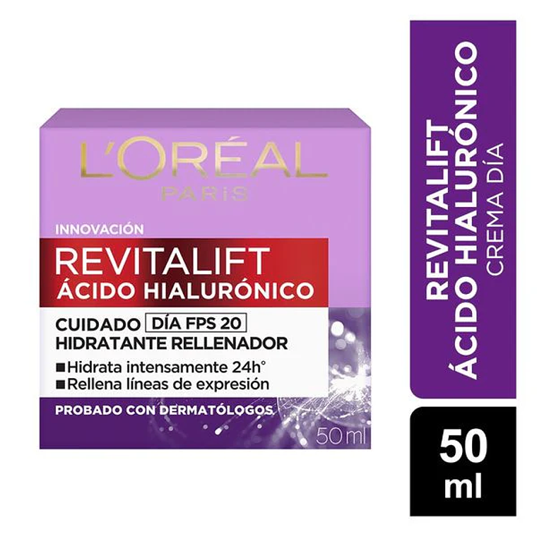 Crema facial Revitalift con ácido hialurónico Día 50ml 1