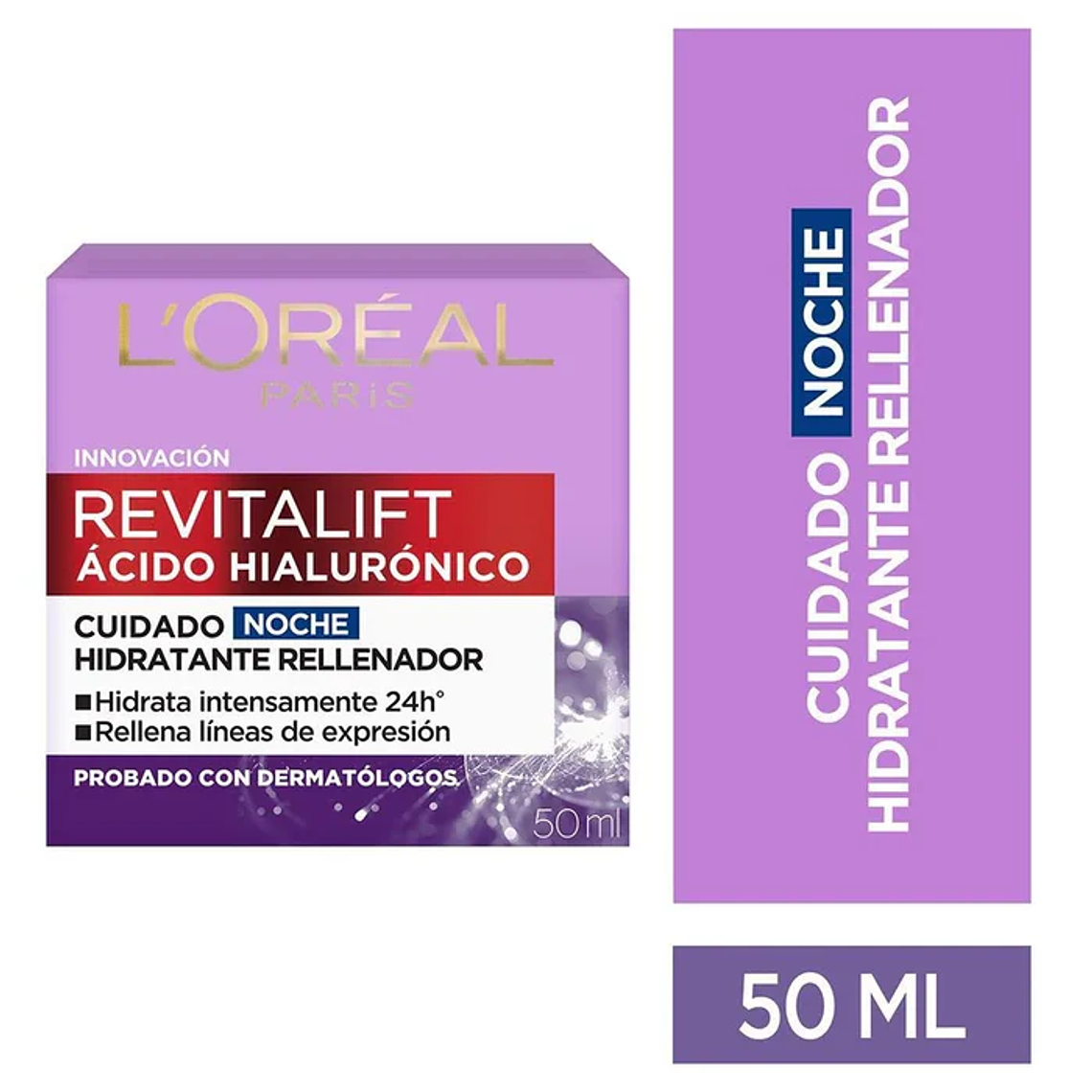 Crema facial Revitalift con ácido hialurónico Noche 50ml 1