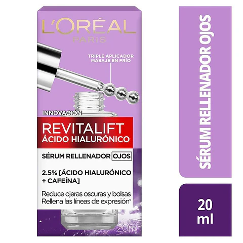 Sérum Rellenador ojos Revitalift Ácido hialurónico 20ml