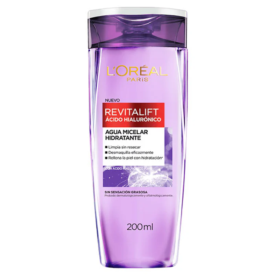Agua micelar Loreal Revitalift ácido hialurónico 200ml 1