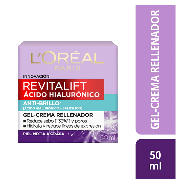 Crema Gel oil Control Revitalift con ácido hialurónico 50ml 1