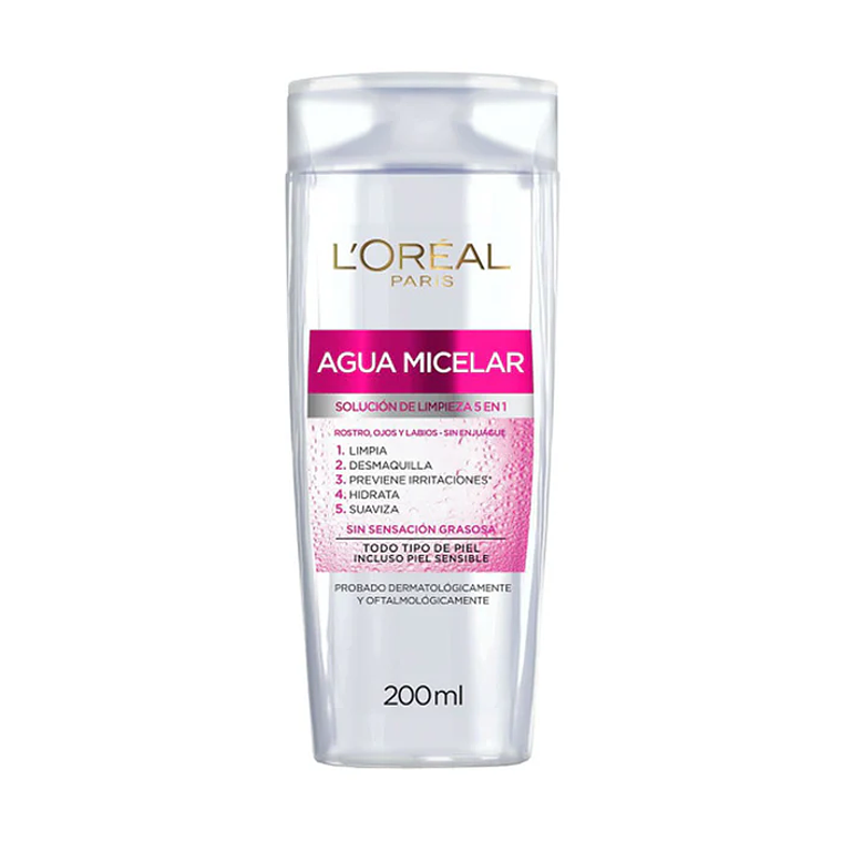 Agua micelar Loreal 5 en 1 200ml 1