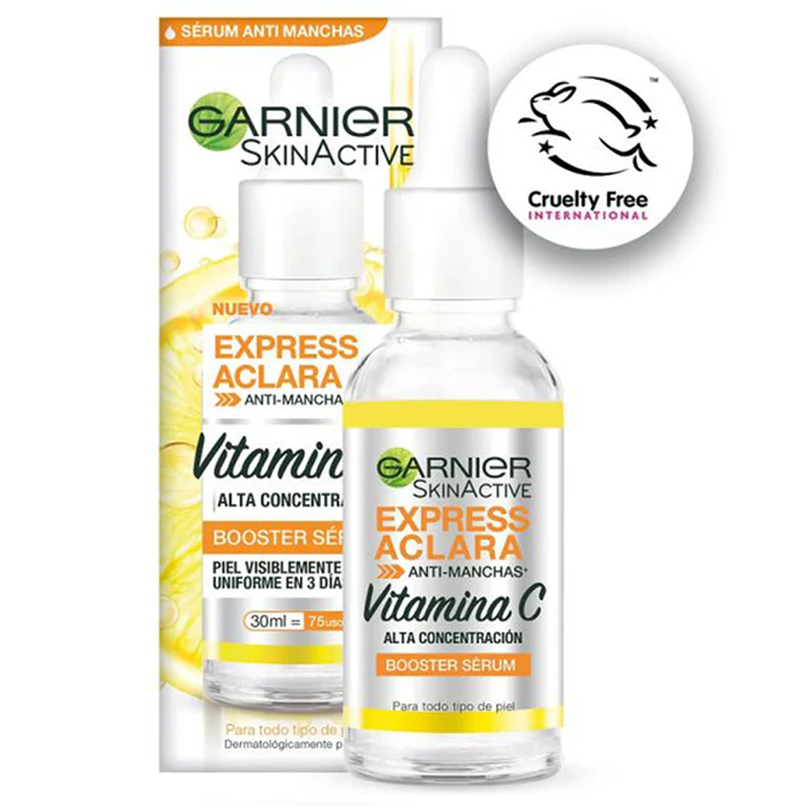 Sérum Garnier Express Aclara Anti-manchas 30ml 1