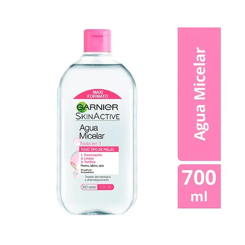 Agua micelar Garnier Todo en Uno 700ml