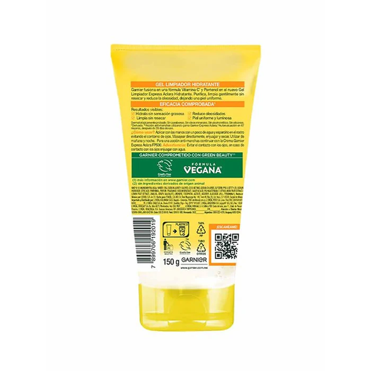Gel Limpiador Garnier Skin Active Express Aclara 150ml 2