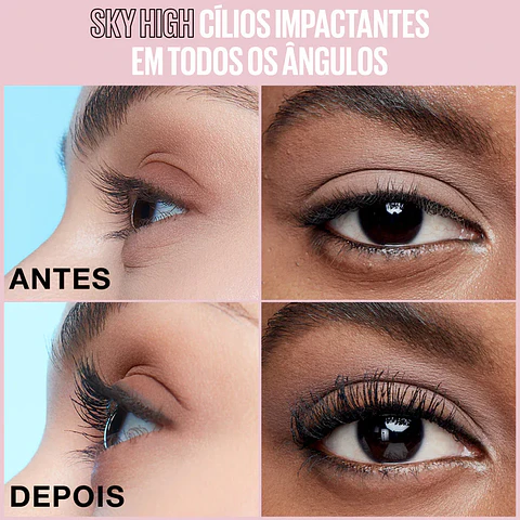 Máscara De Pestañas Lash Sensational Sky High A Prueba De Agua Maybelline