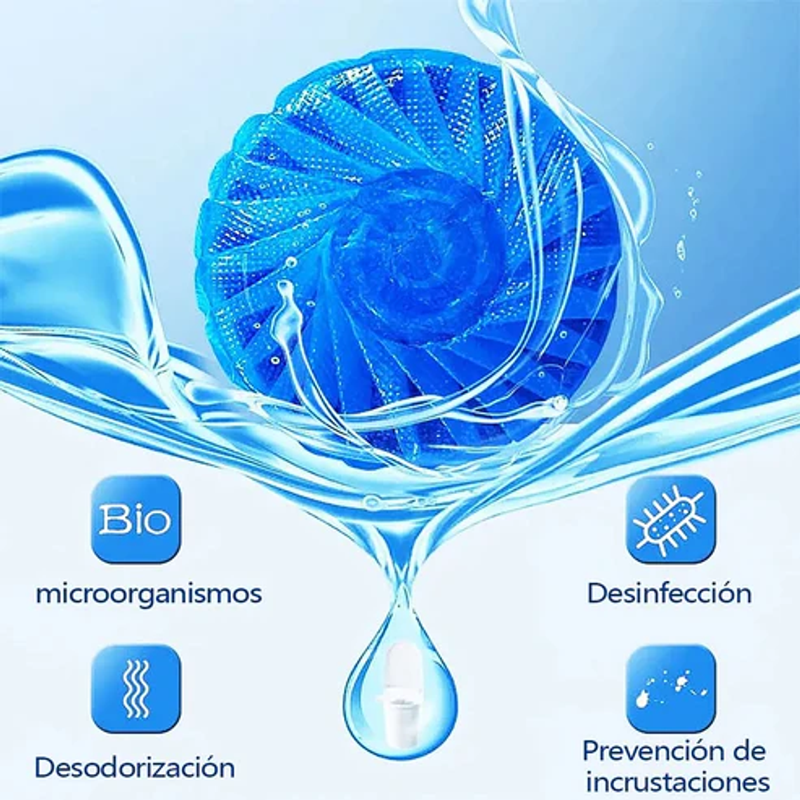 AILEDA PASTILLAS PARA INODORO ULTRA CONCENTRADO 3+1 UN OCÉANO/LIMÓN 2