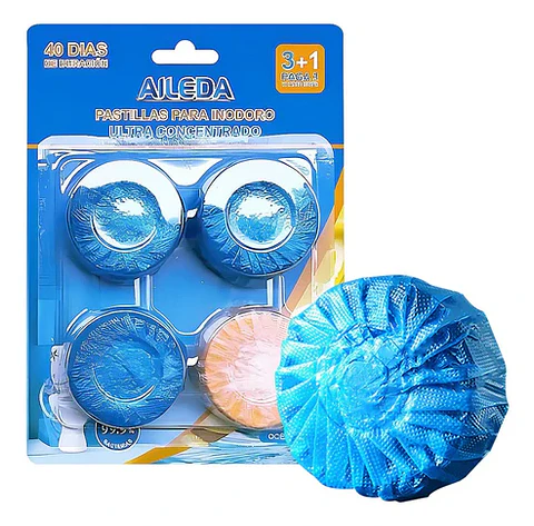 AILEDA PASTILLAS PARA INODORO ULTRA CONCENTRADO 3+1 UN OCÉANO/LIMÓN