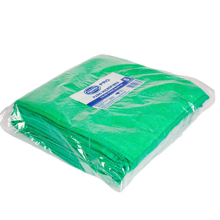 Paño Microfibra Virutex Pro Multiuso Verde 40X40 cm Paquete de 5 Unidades 2