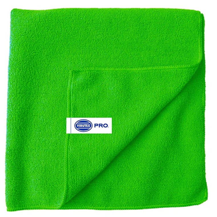 Paño Microfibra Virutex Pro Multiuso Verde 40X40 cm Paquete de 5 Unidades 1