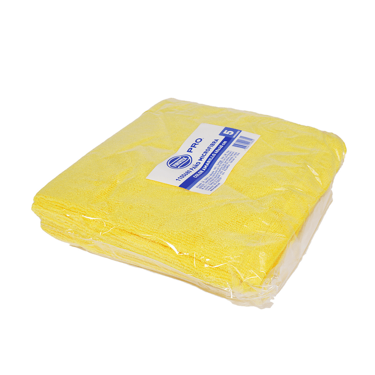 Paño Microfibra Virutex Pro Multiuso Amarillo 40X40 cm Paquete de 5 Unidades 2