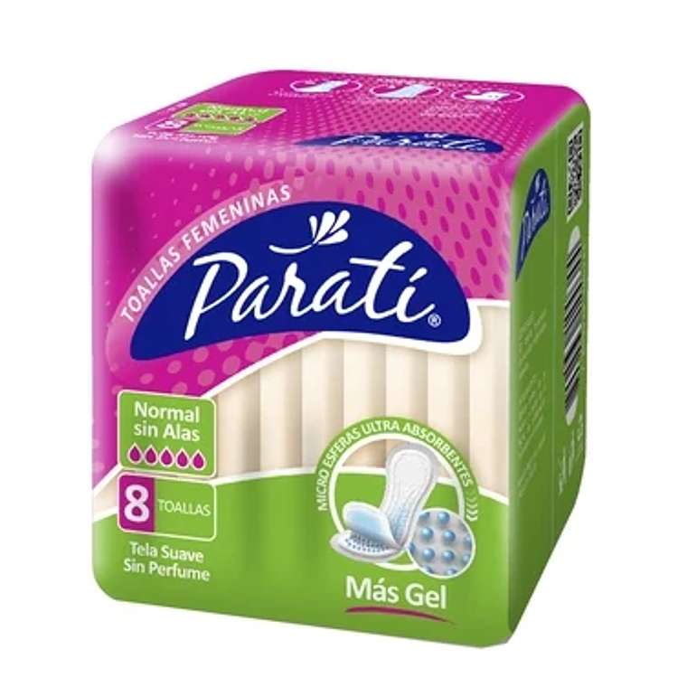 Toalla higiénica Para ti Normal sin Alas 8 unidades. 1