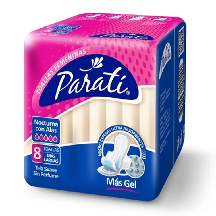 Toalla higiénica Para ti Nocturna con Alas 8 unidades 1