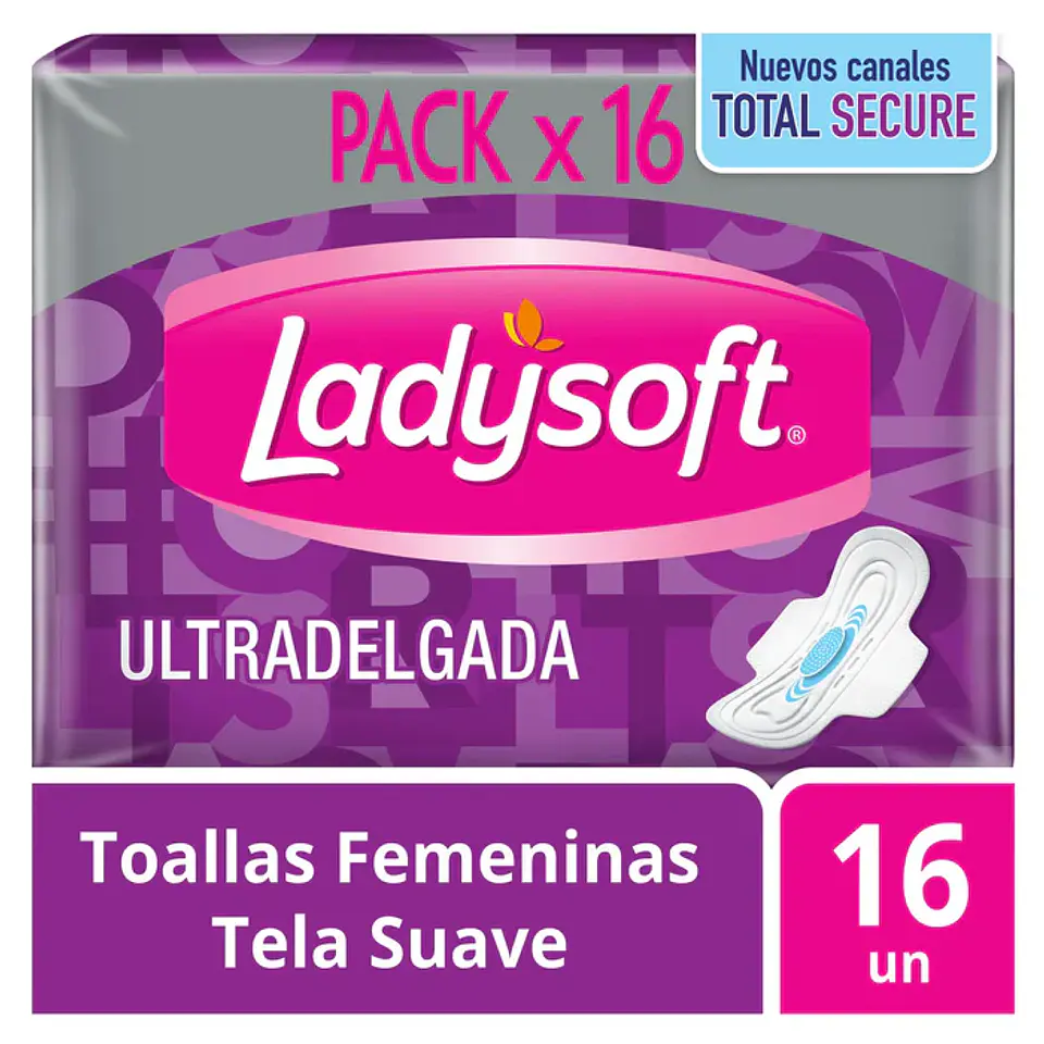 Toalla higiénica Ladysoft Ultradelgada suave 16 und. 1